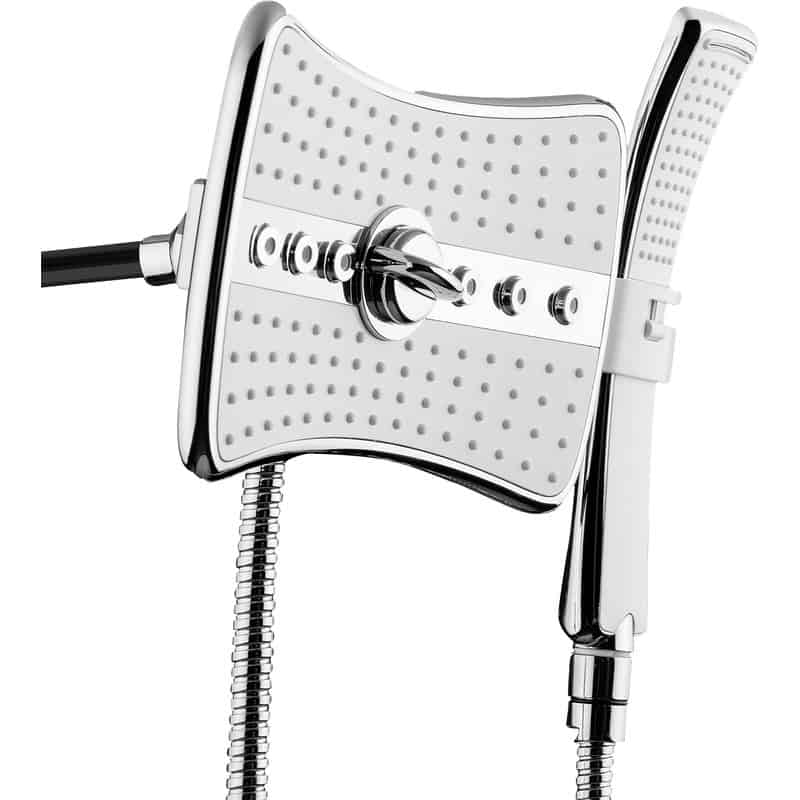 2.5 GPM Rainfall 2 Piece Jet Shower Head and Handheld Shower Wand Set