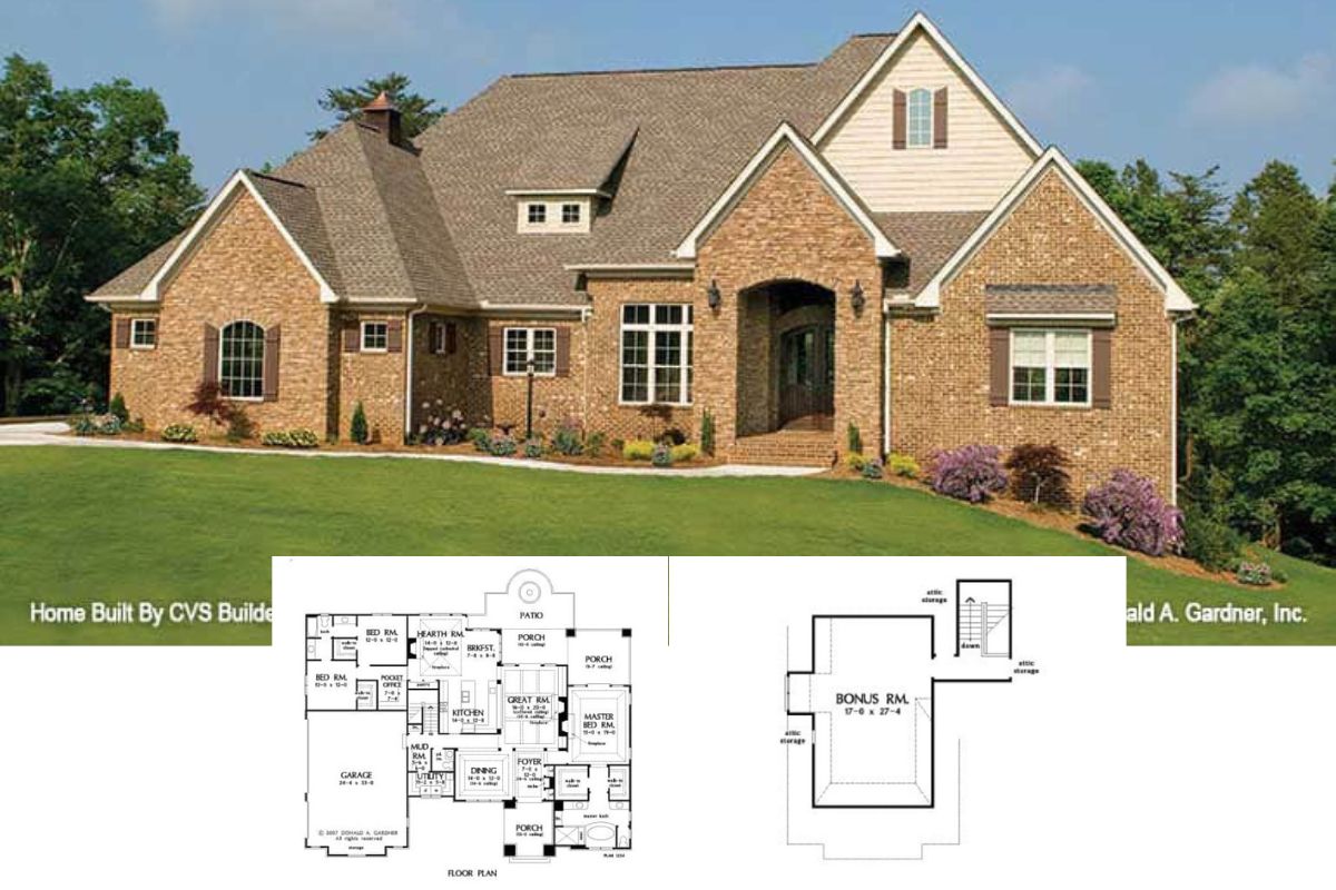 Step Inside the Elegant 2,834 Sq. Ft. European Style 3-Bedroom Fincannon Home With Bonus Room (Check Out This Floor Plan)