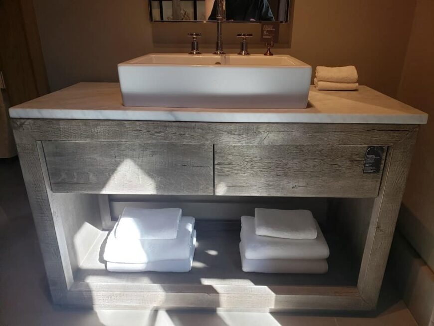 Our Guide to Restoration Hardware Bathroom Vanities (What a terrific store)