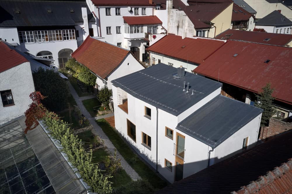 Aerial shot of house in the Courtyard by Igloo.