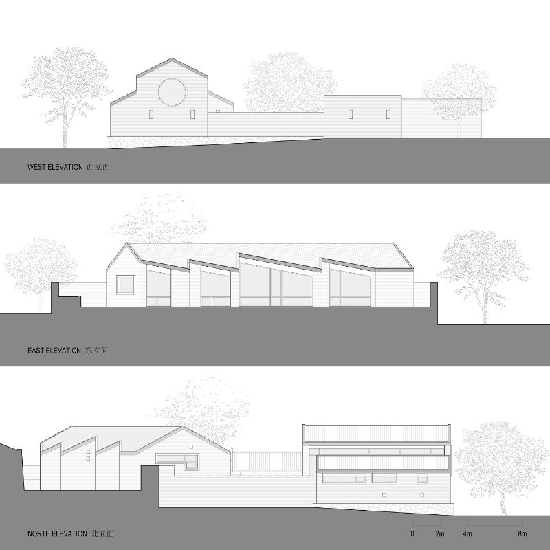 Yanqing residential house elevation plan.