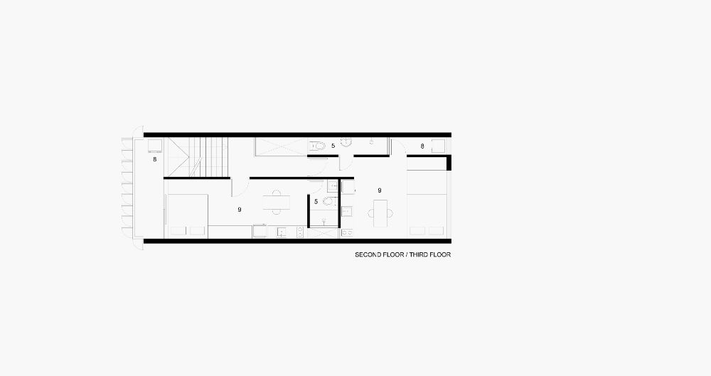 Uhome second and third floor plan.