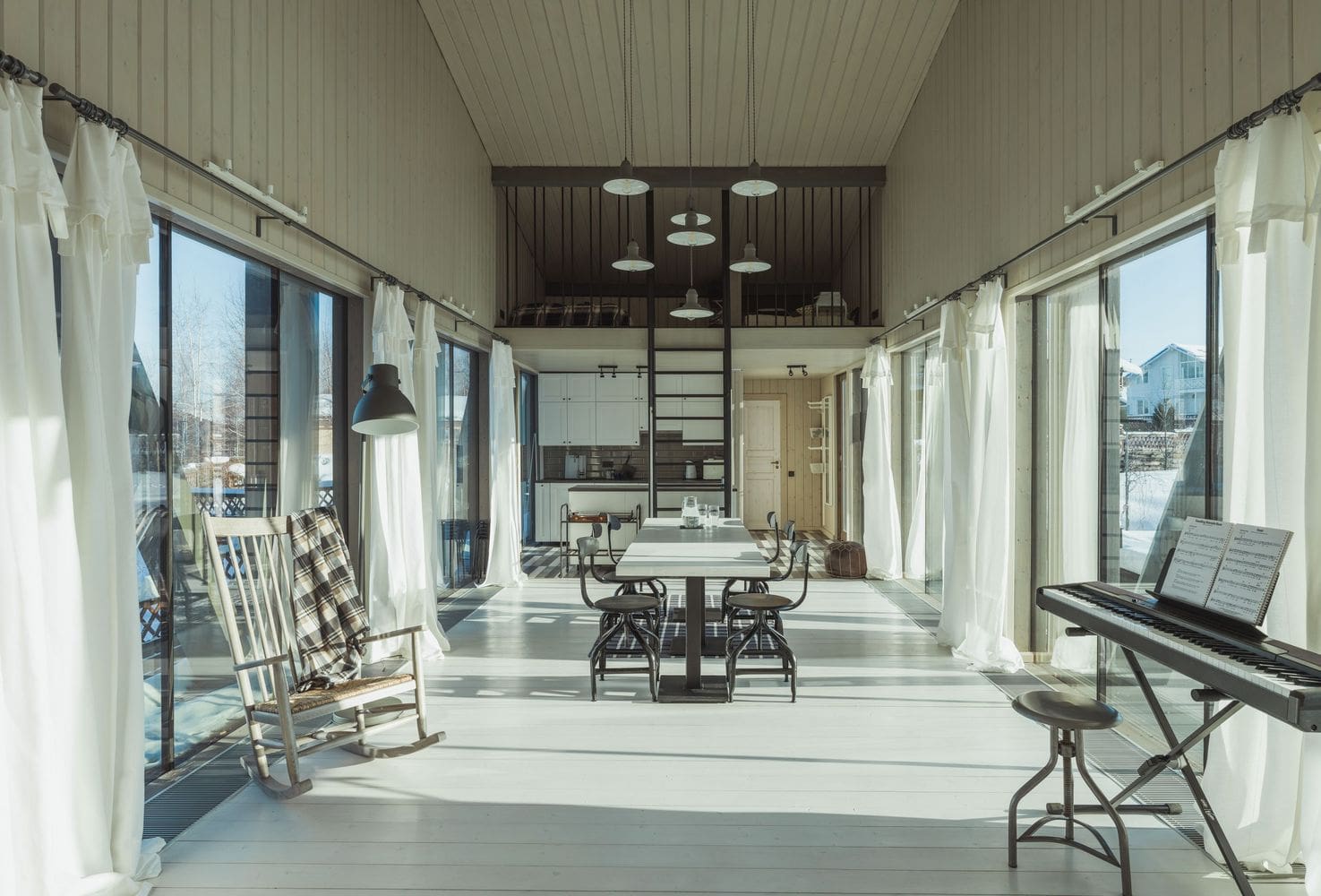 Bridge house dining area wide view