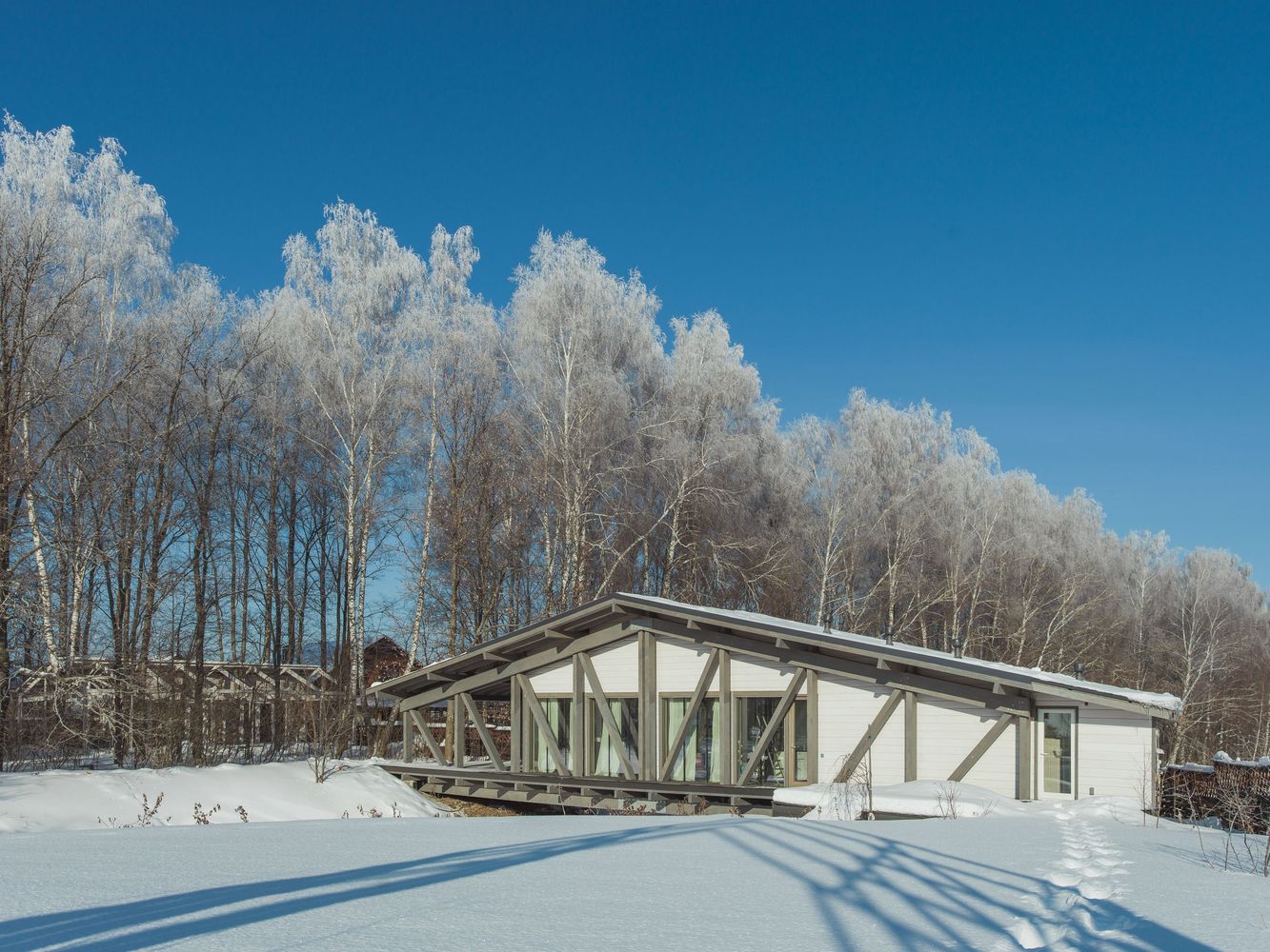 Bridge house wide view from outside