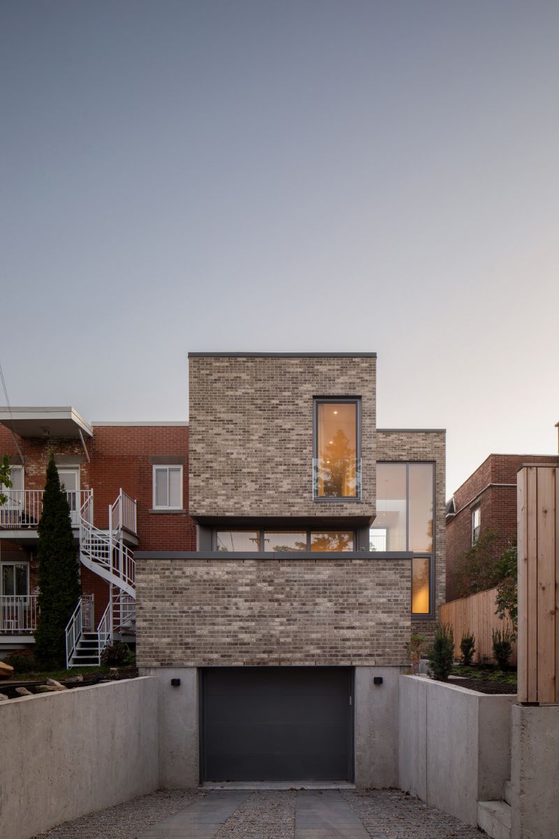 The garage access of the house.