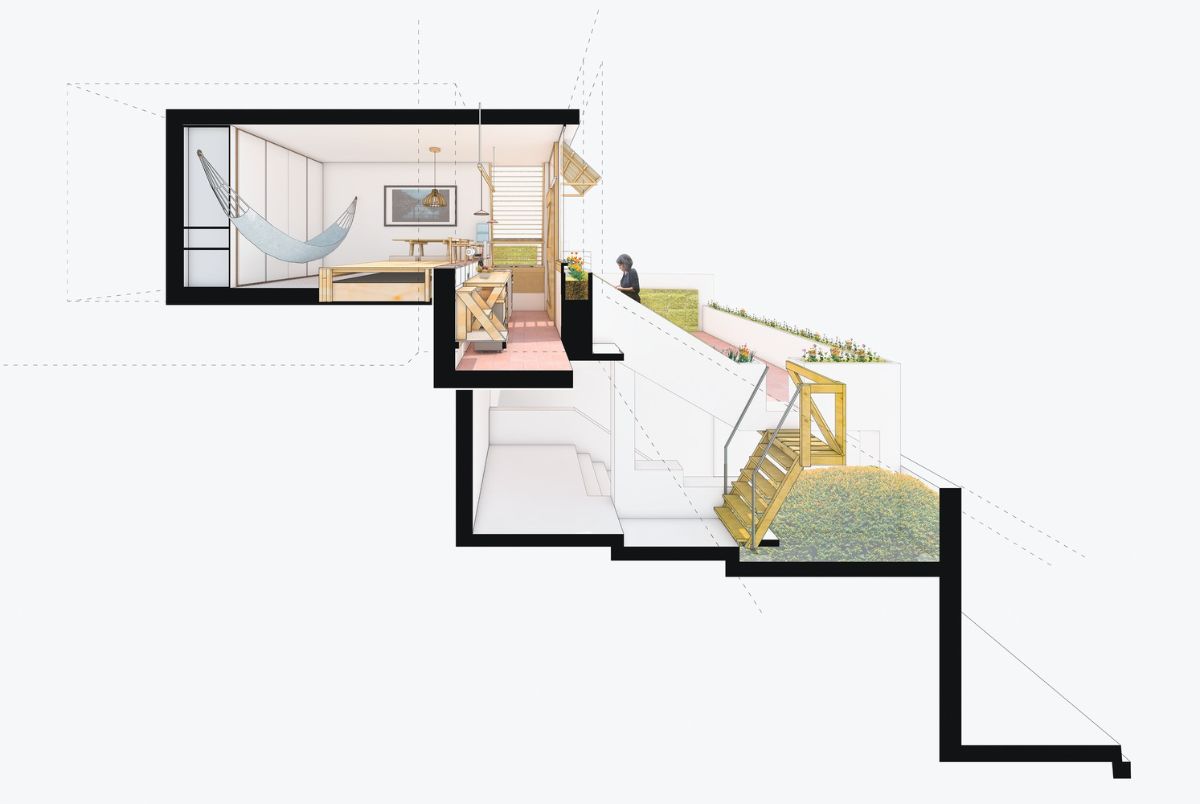 House in a Corridor diagram.