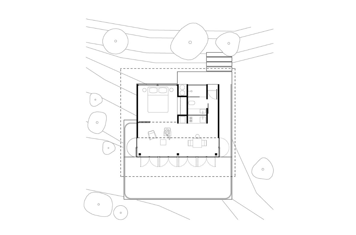 Floor plan of the house.