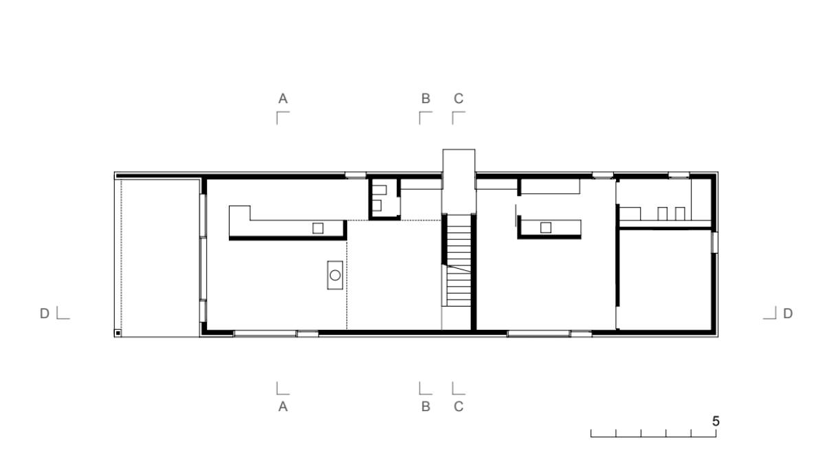 First floor plan of Casa Duplo