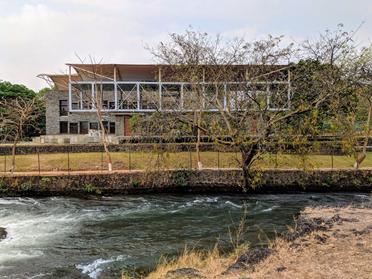 There is also the stonewall that serves as the levees beside the river.