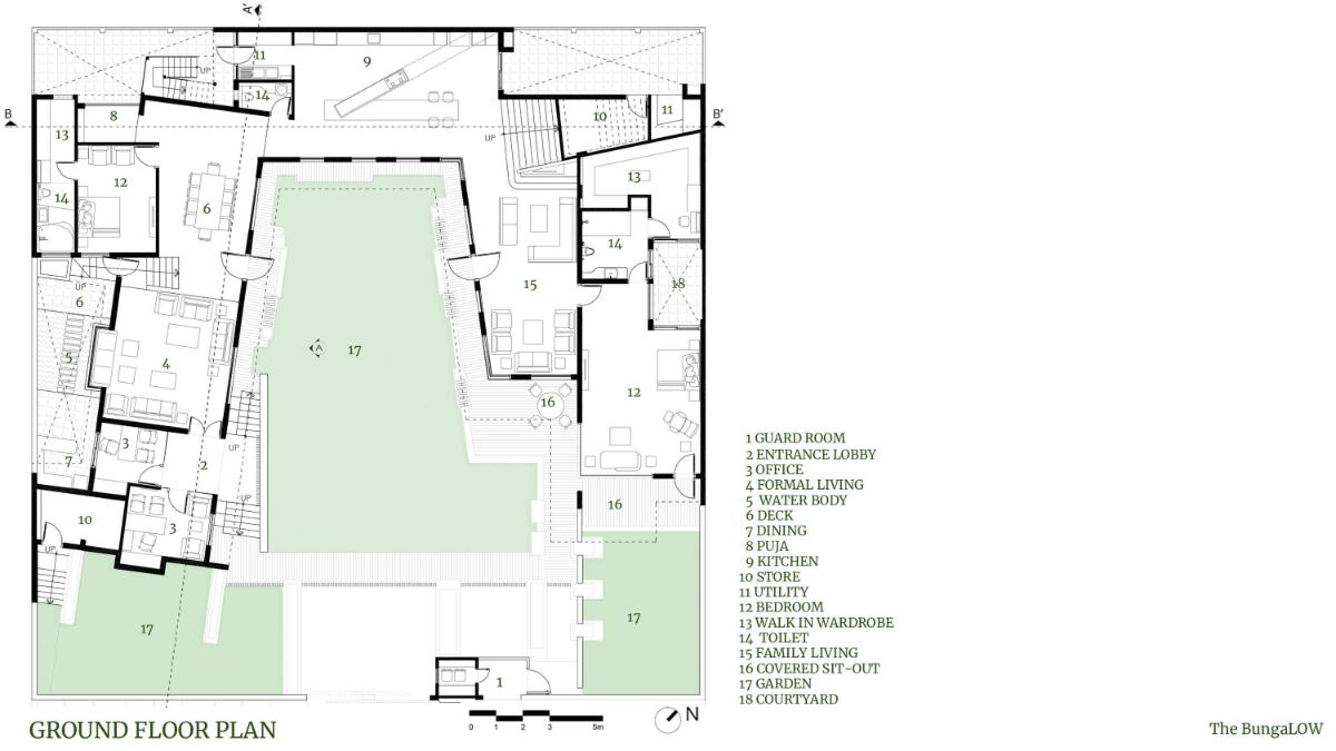 The BungaLOW ground floor plan.