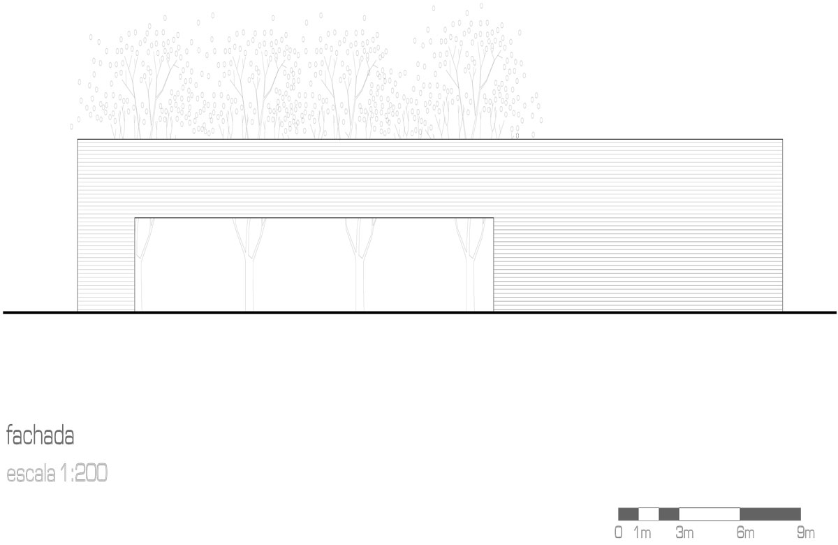 Plan for the façade.