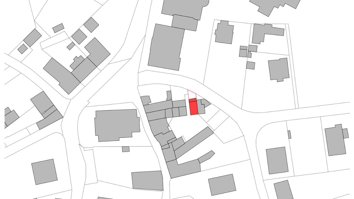 Site plan of Nuova Casa Nucleo Coldrerio