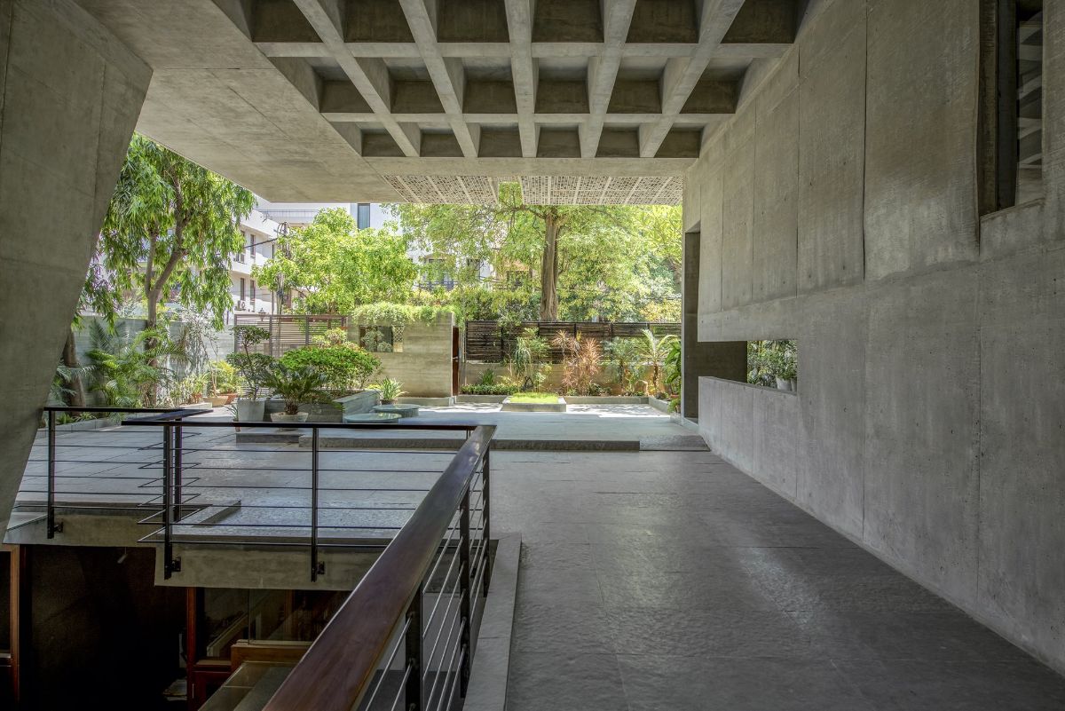 Open yet shaded ground floor re-establishing a meaningful connection to the street outside.