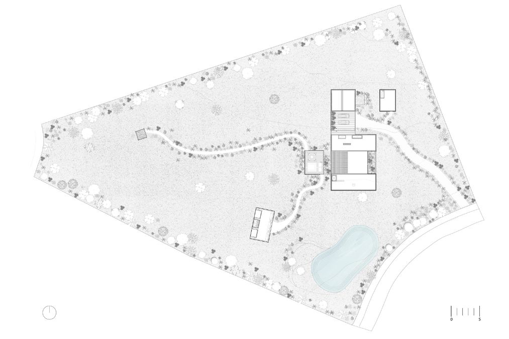 Site plan of FS House