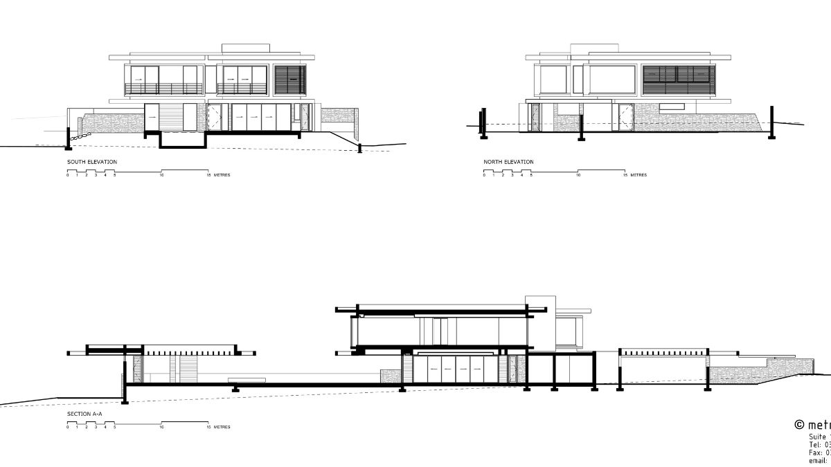 An illustration of the house that contrasts its richness and originality with the standard residential architype.