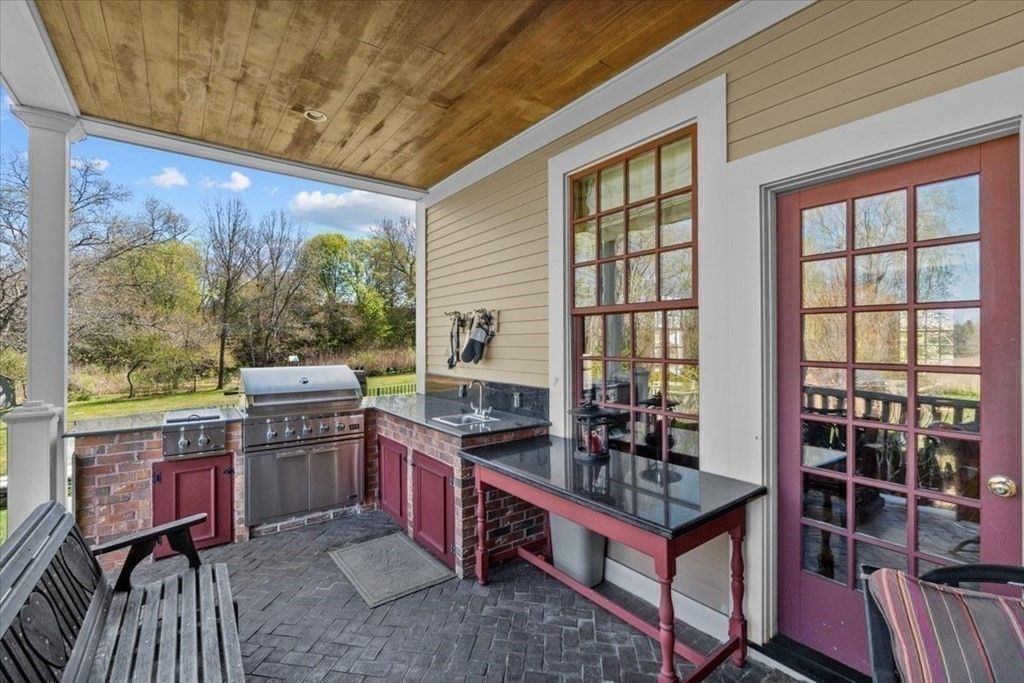 The house features an open dining area that showcases the surroundings.