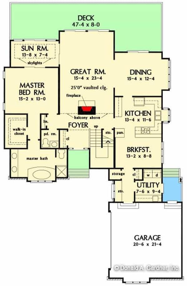 Main level floor plan rustic modern home architectural designs