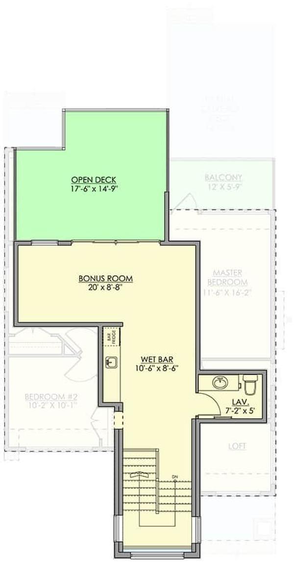 Third level floor plan modern style home architectural designs