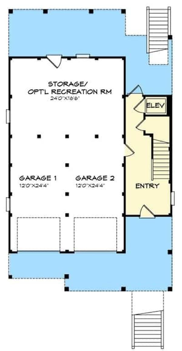 Lower level floor plan