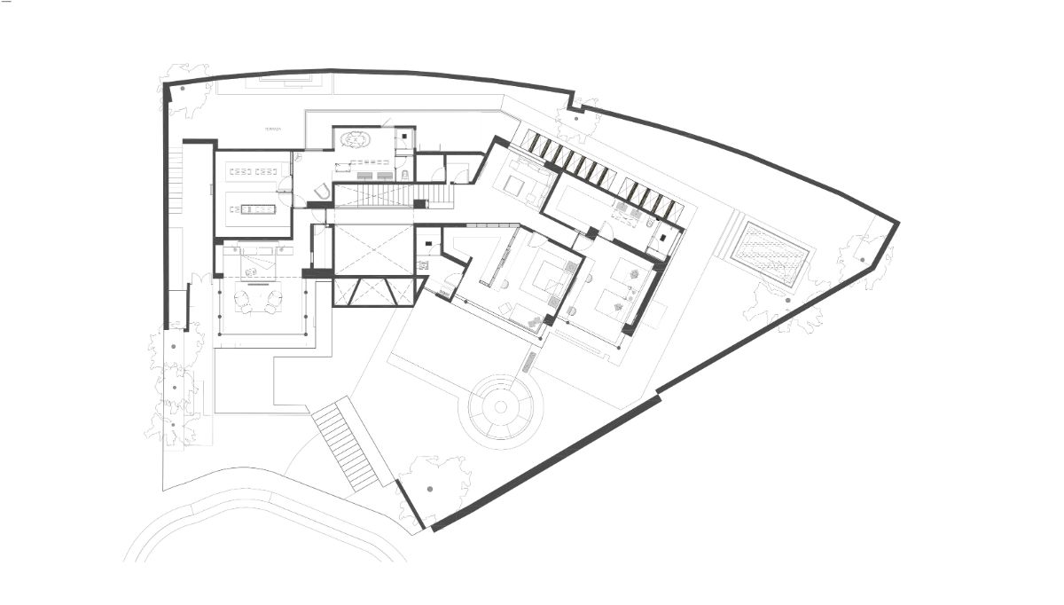 The house plan 1 of the Magnolia house.