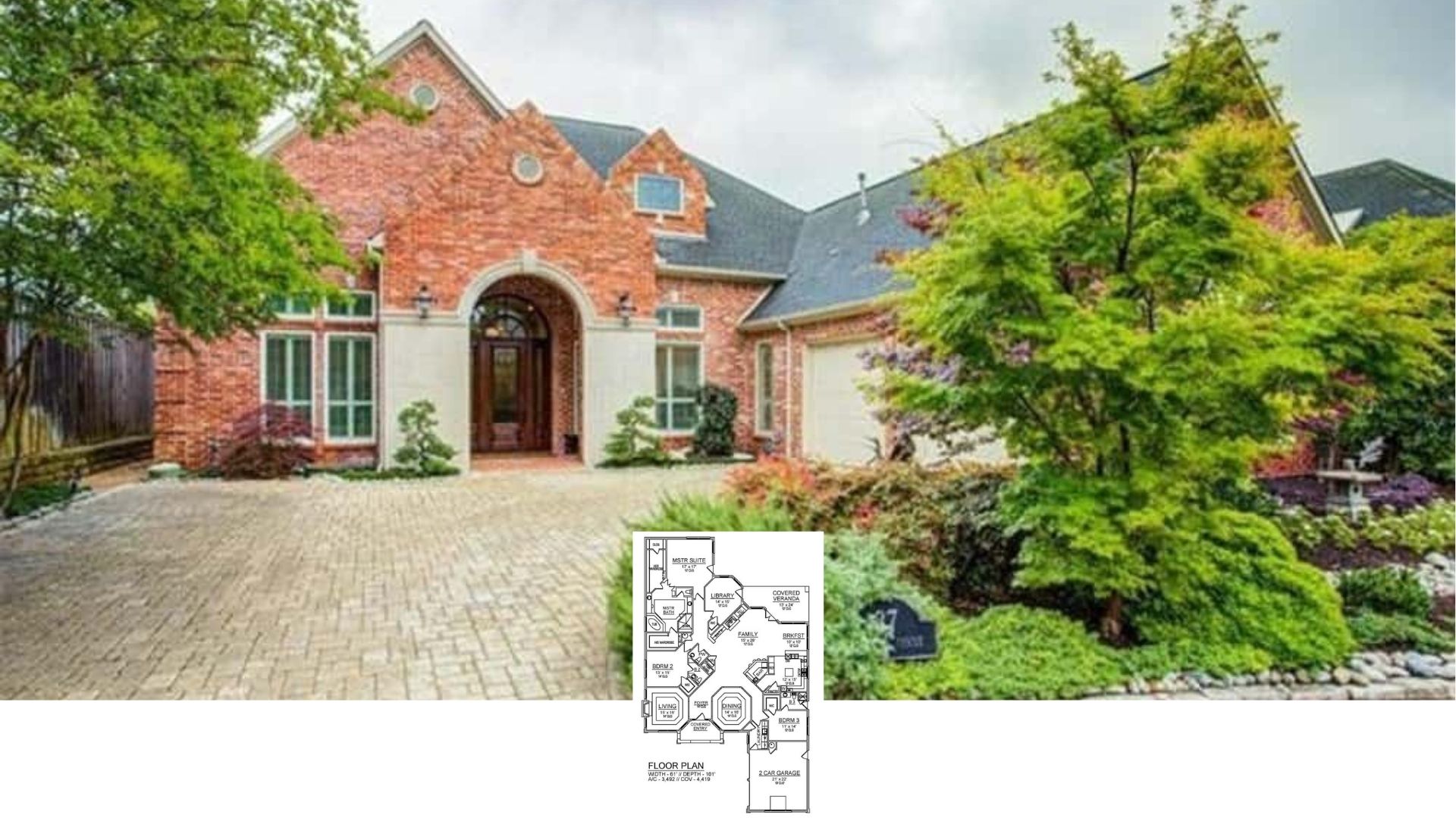 Welcome Home: Explore This Elegant 3,492 Sq. Ft. 3-Bedroom Brick Home with Timeless Features (Must-See Floor Plan)