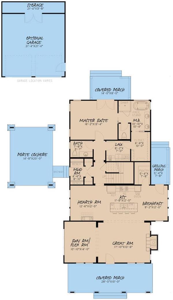 main level floor plan