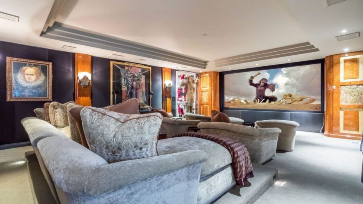 Jim Carrey's Magical Sanctuary home theater.