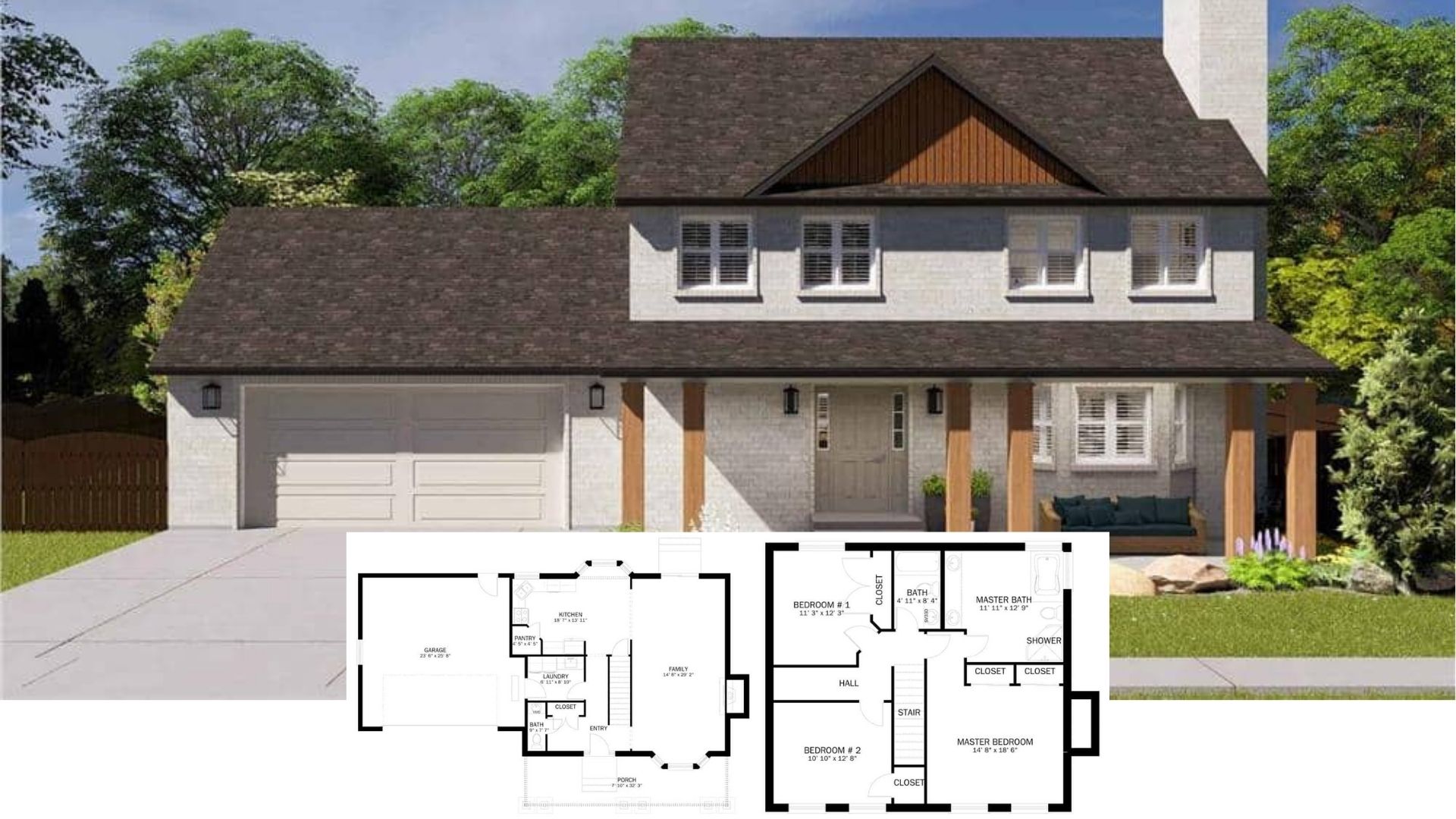 Tour This Captivating 4-Bedroom Craftsman Home with Timeless Charm and Modern Appeal (Look at This 2,010 Sq. Ft. Floor Plan)