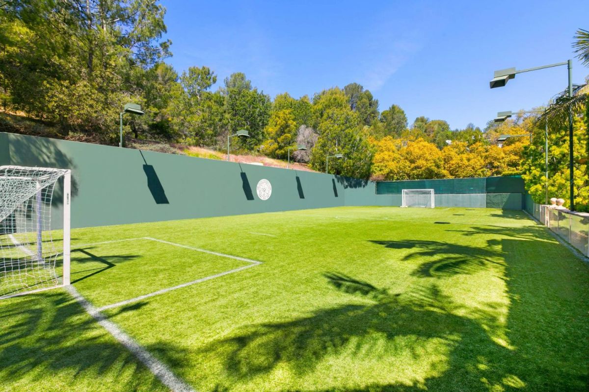 Rod plays soccer in his 60s on the very soccer field that finds its place within the magnificent grounds of his mansion.