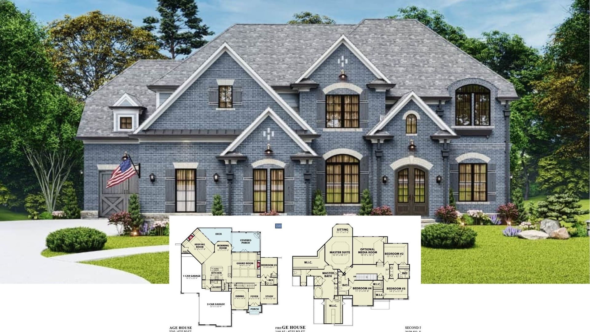 Come Tour This 5-Bedroom European Carriage Home with a 3-Car Garage and Jack & Jill Bathroom (4,200+ Sq. Ft. Floor Plan Included)