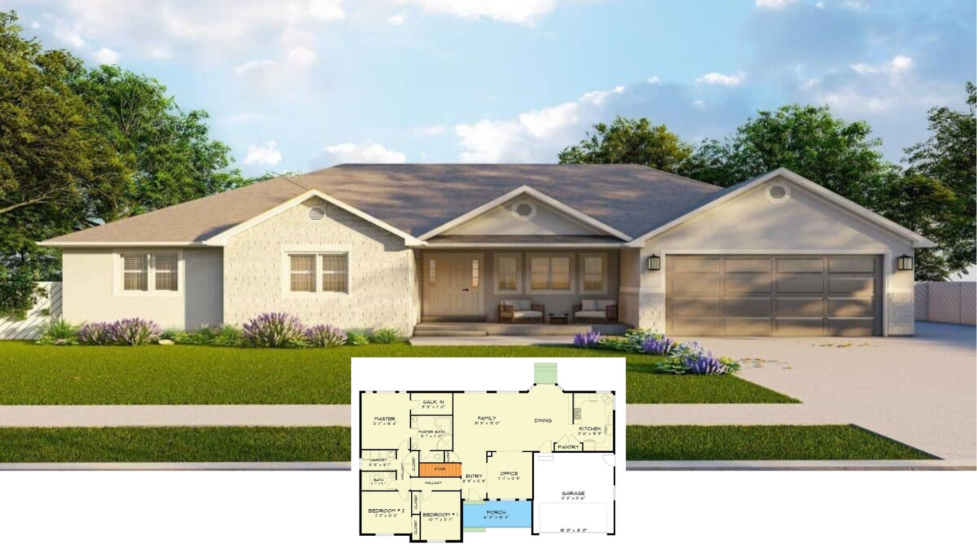 Introducing This 5 Bedroom Home with a Front Porch and Basement Option (2,049 Sq. Ft. Floor Plan Included)