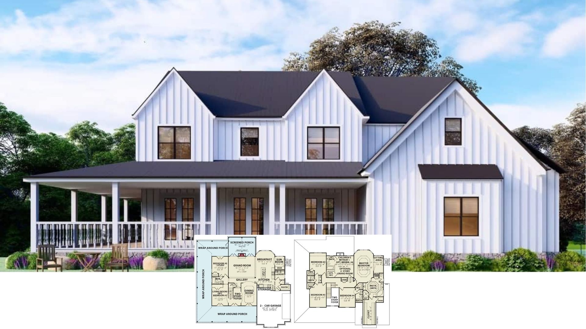 Welcome to This 3,314 Sq. Ft. 5 Bedroom Farmhouse with a Must See Floor Plan