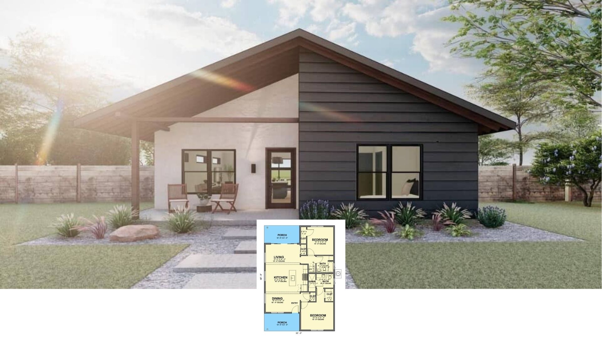 Discover the Striking Design of This 1,265 Sq. Ft. Modern Single-Story Cabin (Floor Plan Included)