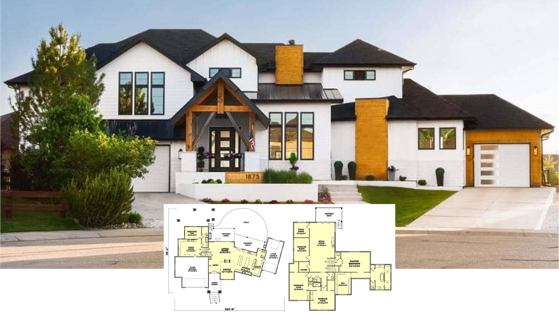 Step Inside This 4-Bedroom 4,626 Sq. Ft. Luxury Home with Piano Room & Covered Deck (Floor Plan Included)