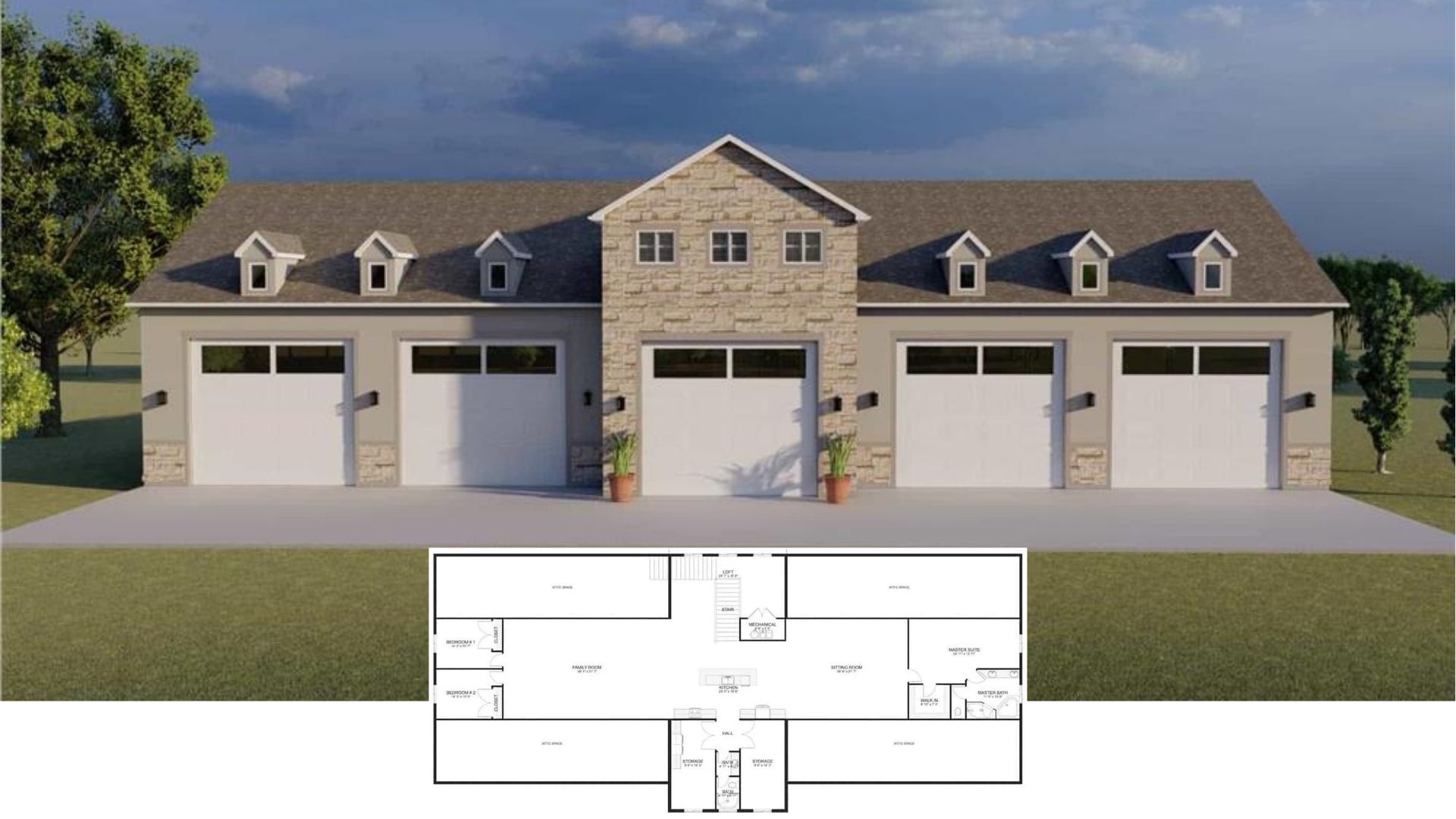 Discover This 3,709 Sq. Ft. 3-Bedroom Home with a Loft and Spacious 4 Bay Garage (Floor Plan Included)