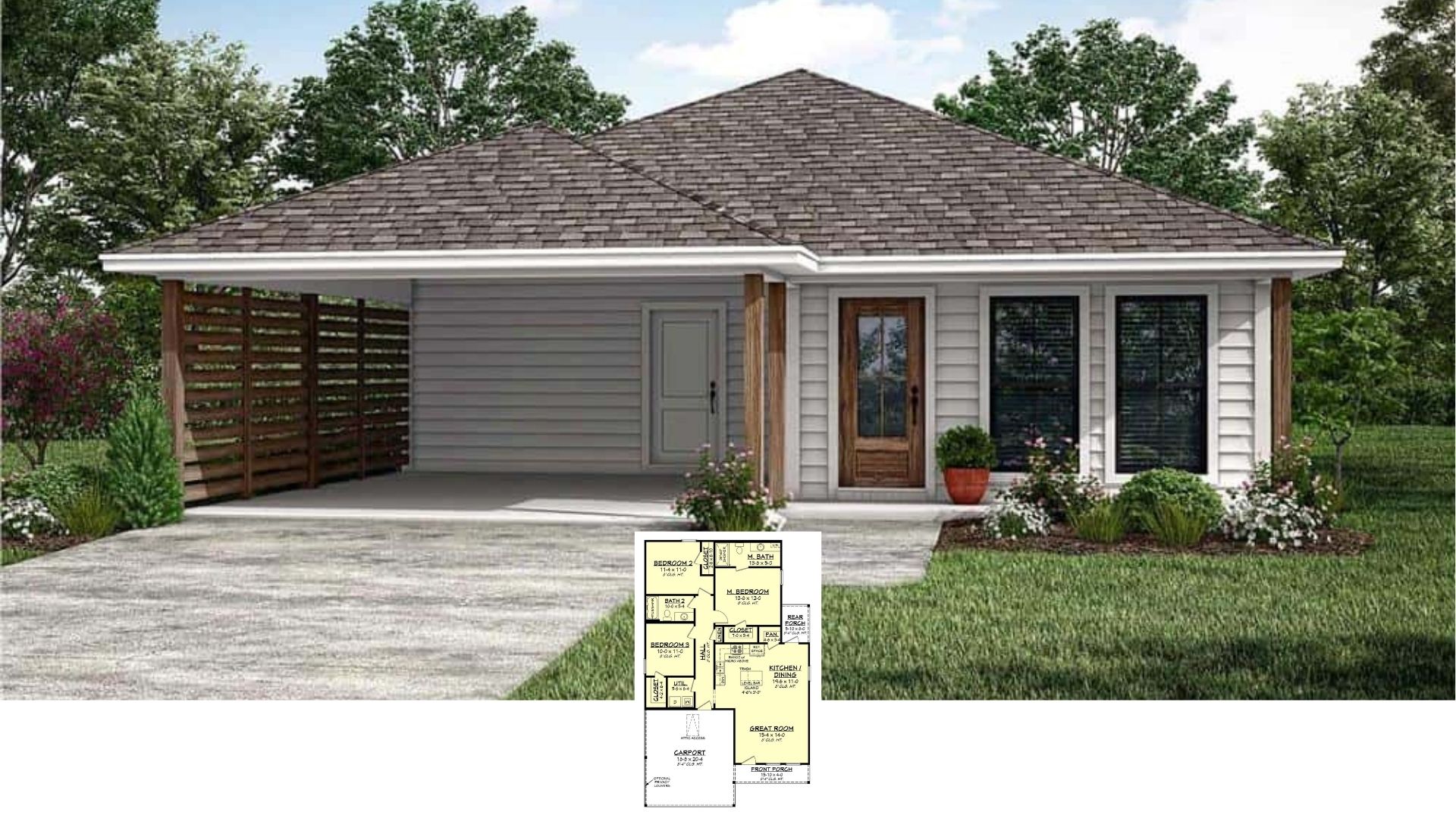 Discover the Charm of This 1,296 Sq. Ft. 3-Bedroom Home (Floor Plan Included)