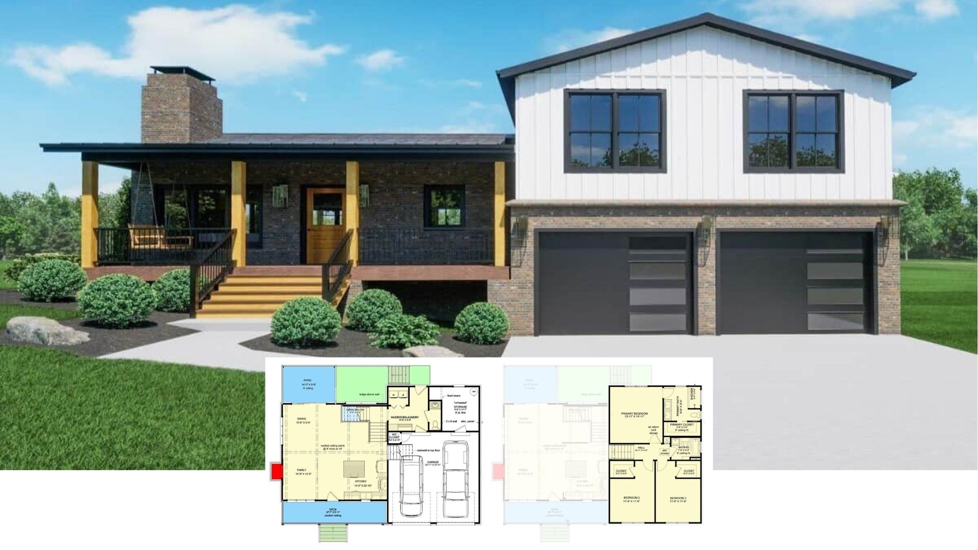 Tour This Stunning 1,862 Sq. Ft. 3 Bedroom House with Porch, Patio, and Floor Plan Included