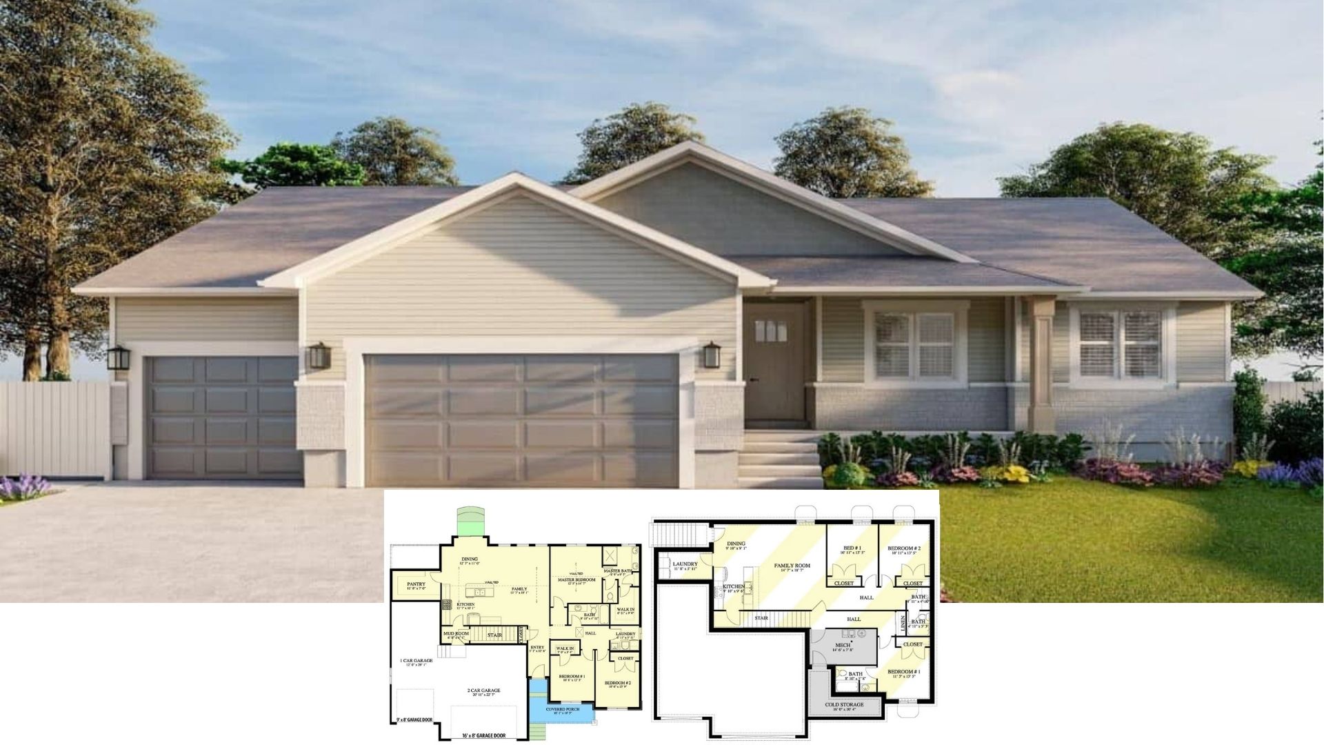 Welcome to Your Next Home: 1,689 Sq. Ft. 3 Bedroom House with 3 Car Garage and a Floor Plan You Can’t Miss