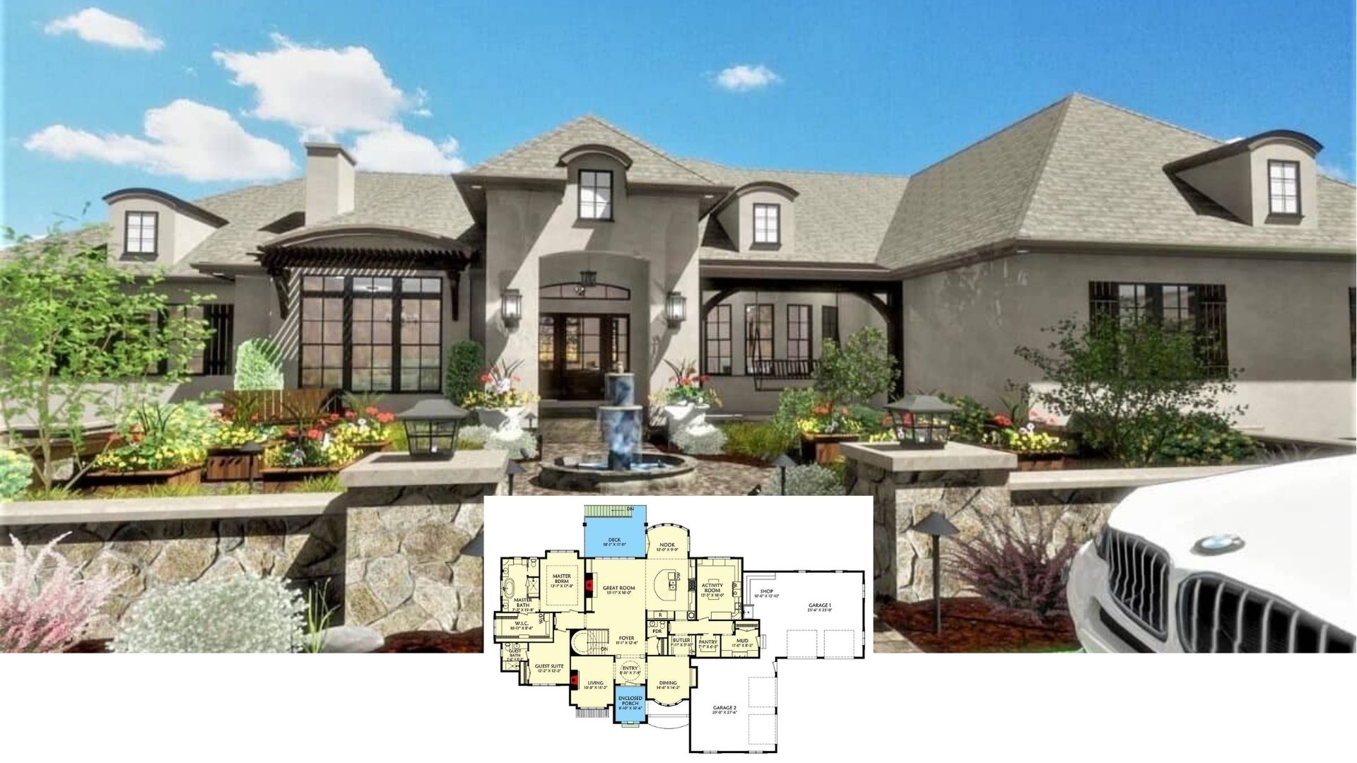 Experience the 4,946 Sq. Ft. of Luxury in This European Inspired 5 Bedroom Home with Walkout Basement – Floor Plan Included