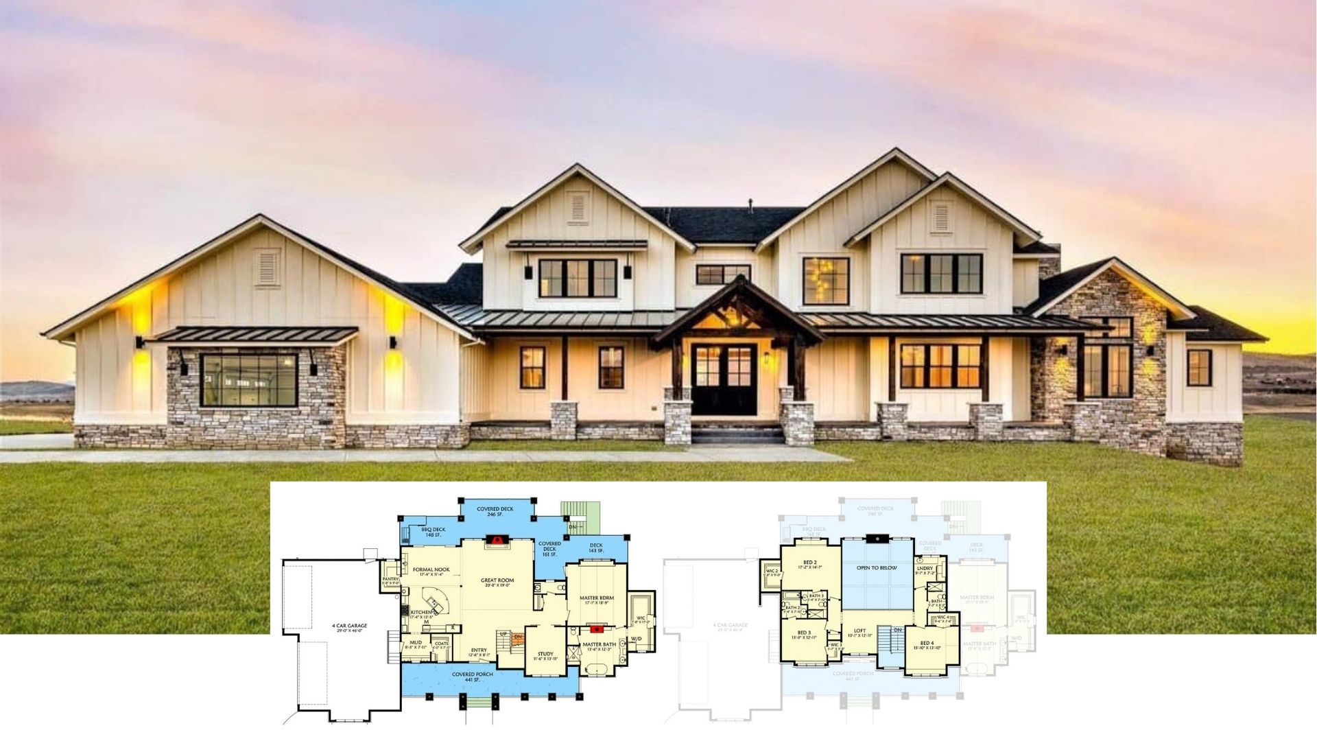 Discover this 3,782 Sq. Ft. 5 Bedroom Home with a Balcony Loft and Walkout Basement – Must See Floor Plan