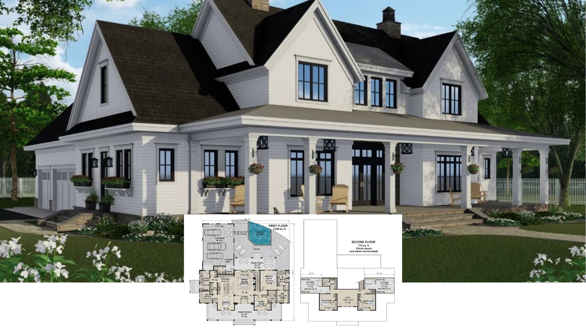 Explore This 2,743 Sq. Ft. 4 Bedroom Home with Loft and Bonus Rooms – Floor Plan Included