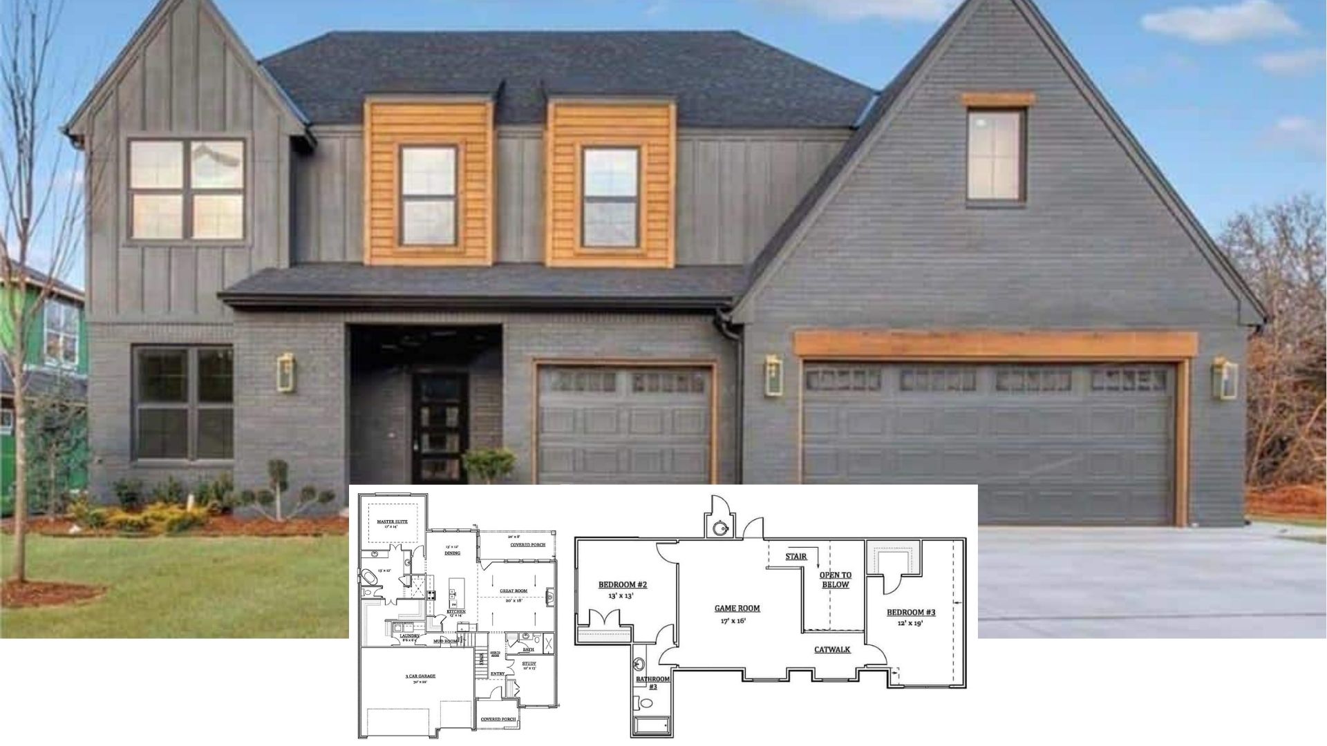 Step Inside This 2,768 Sq. Ft. 3 Bedroom House with a 3 Car Garage (Floor Plan Included)