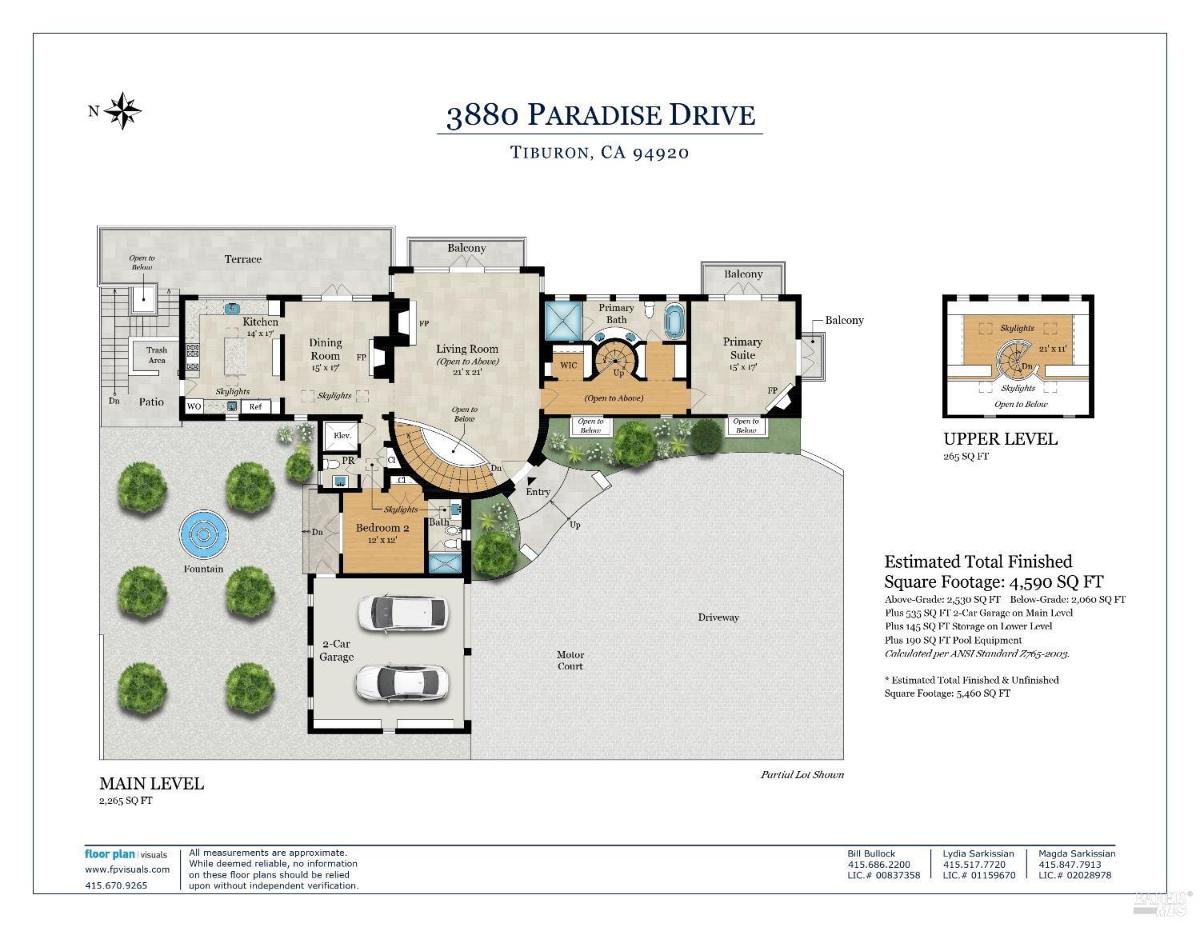 Floor plan of the property.