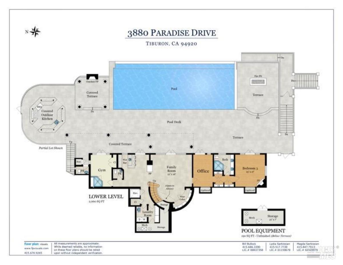 Floor plan of the property.