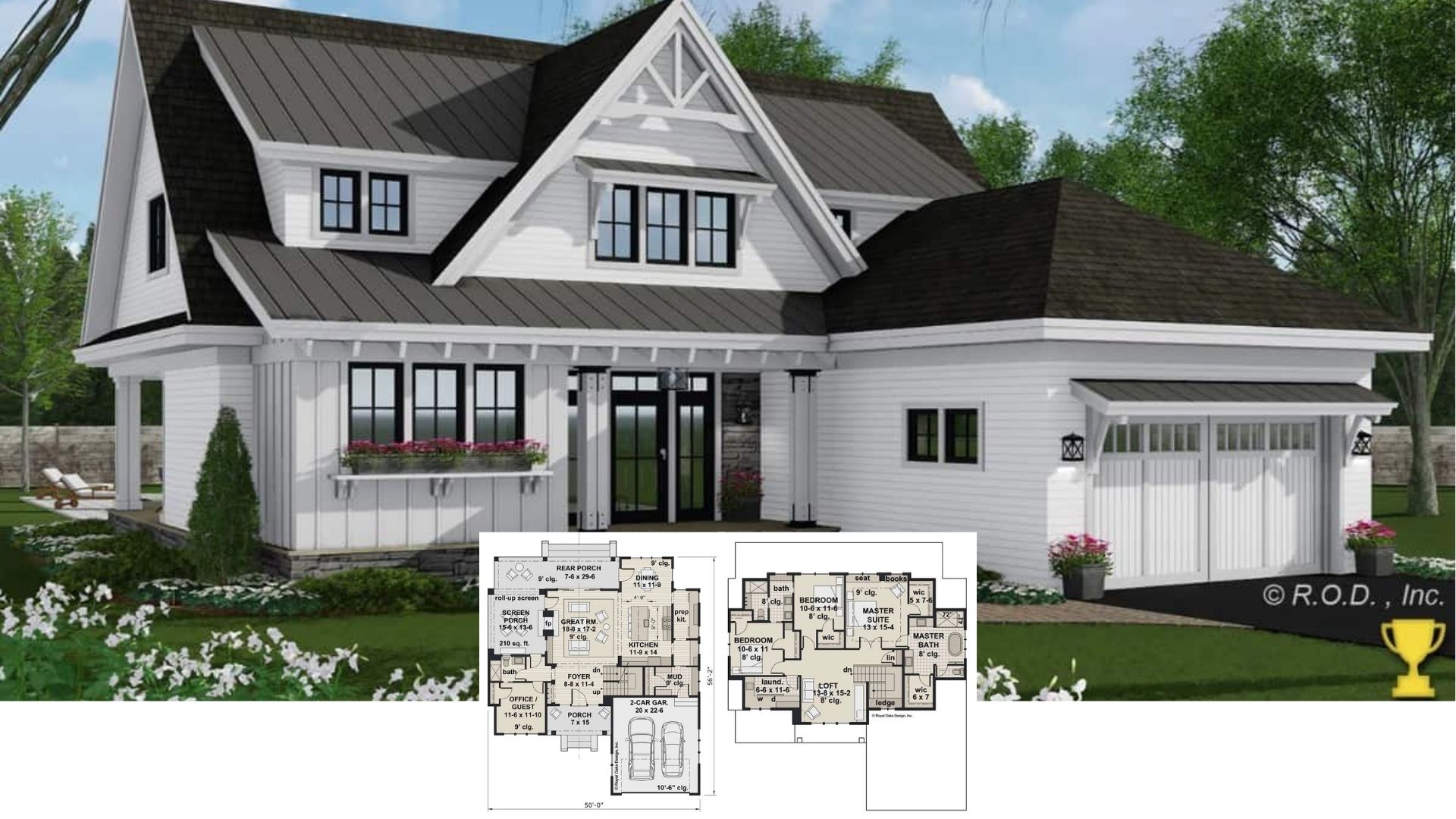 Welcome to the 2,652 Sq. Ft. 4 Bedroom House with Loft and Rear Porch (Floor Plan Included)