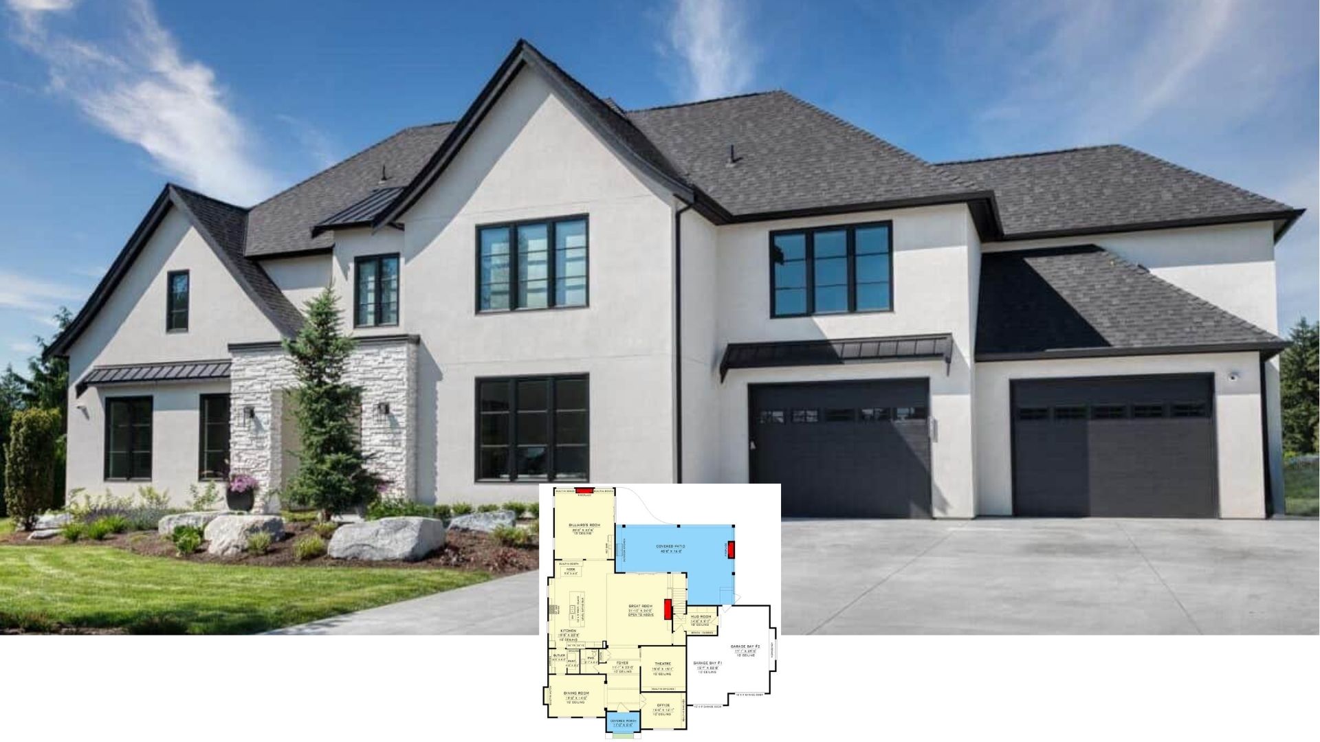 Discover This 5,408 Sq. Ft. Contemporary 4 Bedroom Home with a Floor Plan You Can’t Miss