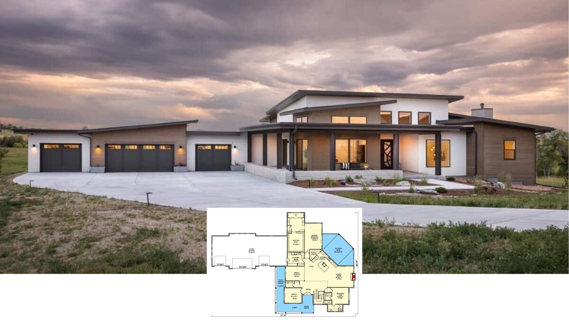 Discover This 2,953 Sq. Ft. 4 Bedroom Home with a 4-Car Garage, Wraparound Porch, and a Floor Plan You Can’t Miss