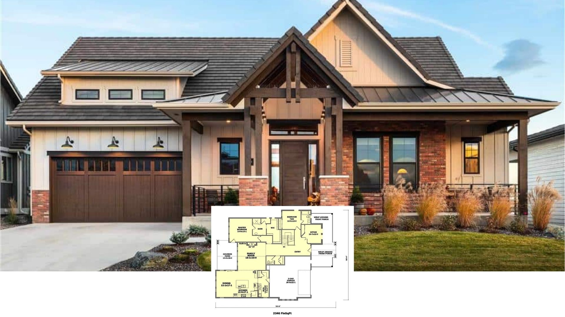 Discover the Incredible 2,346 Sq. Ft. 2 Bedroom Home with Wrap Around Porch – Floor Plan Included