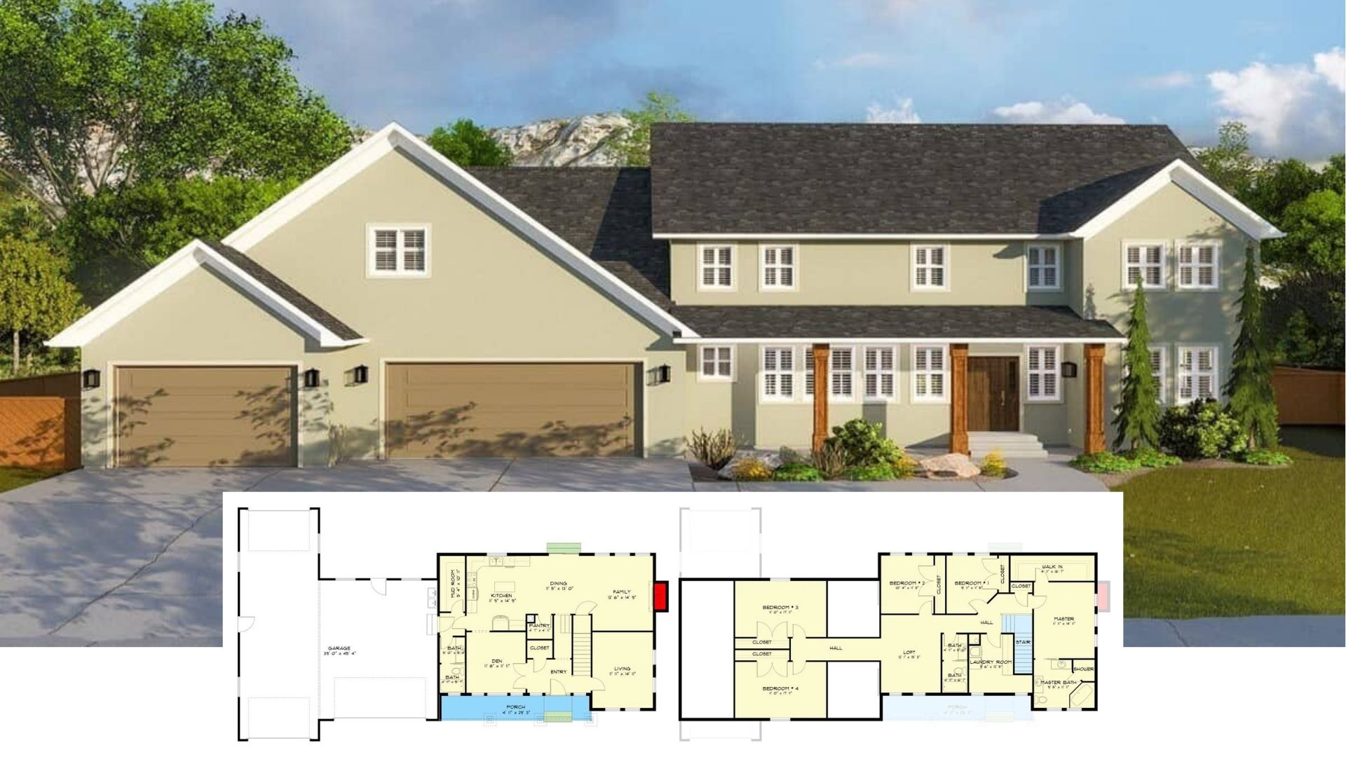 Step Inside This 8 Bedroom Home with Triple Garage and 2,967 Sq. Ft. (Floor Plan Included)