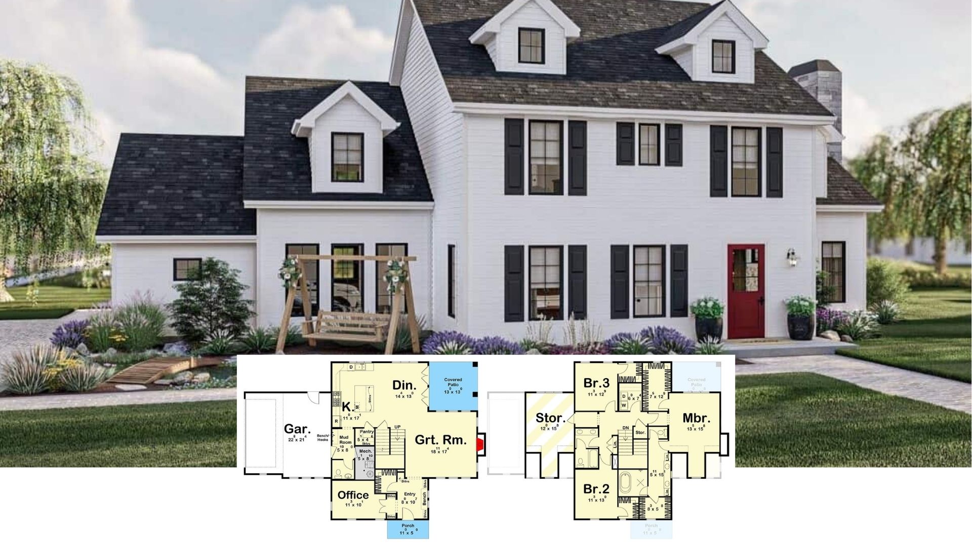 Introducing This 2,547 Sq. Ft. Southern Style Home — Step Inside and Explore the 3-Bedroom Floor Plan